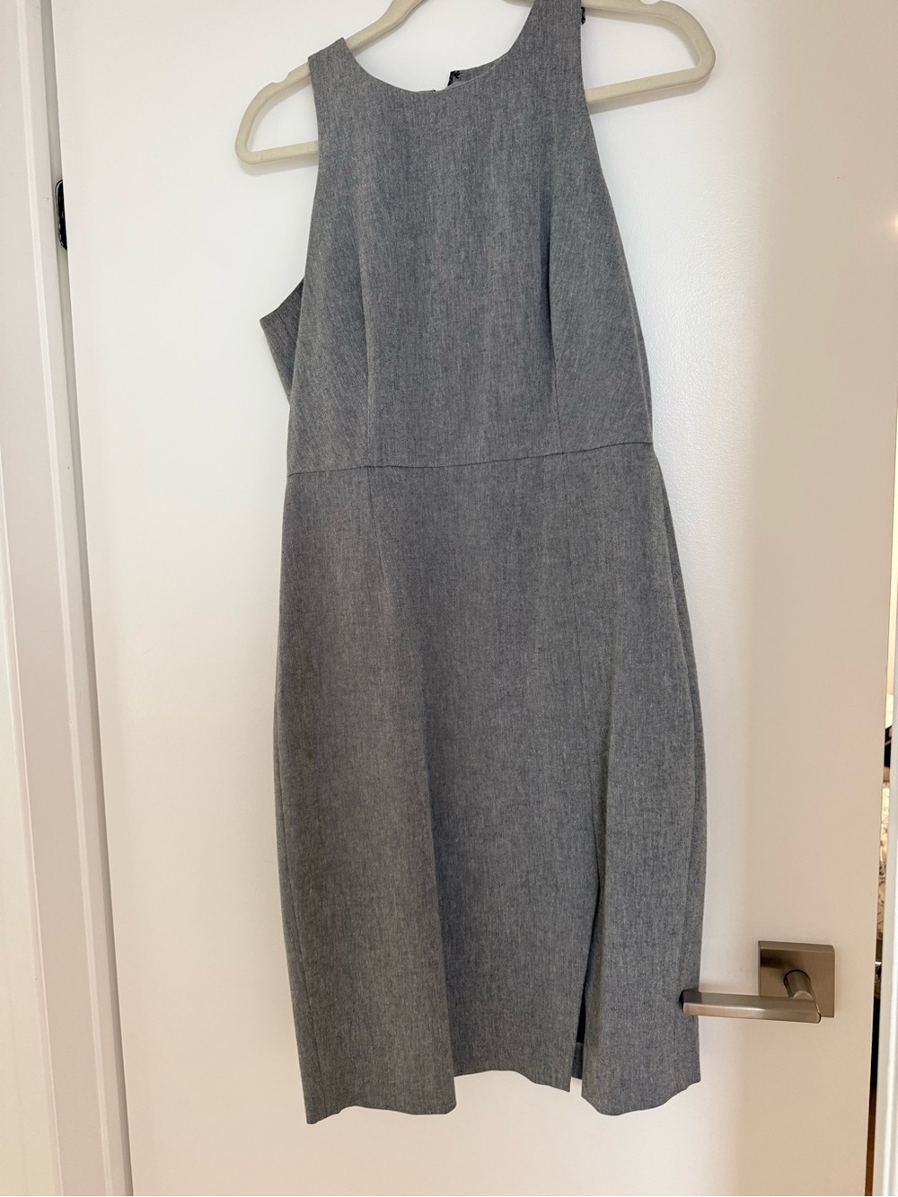 Banana Republic Grey Midi Sheath Dress